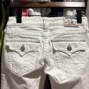 True Religion Women's White Jeans 25